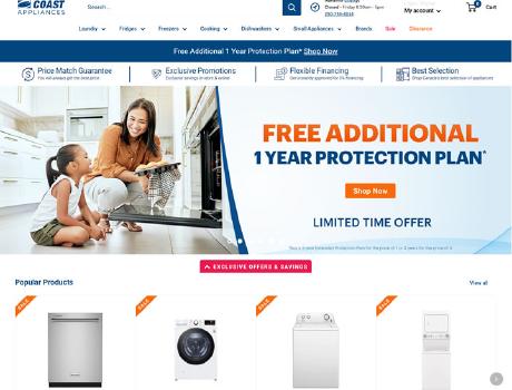 Coast Appliances Official Website - The Top Choice for One-Stop Shopping of High-End Appliances