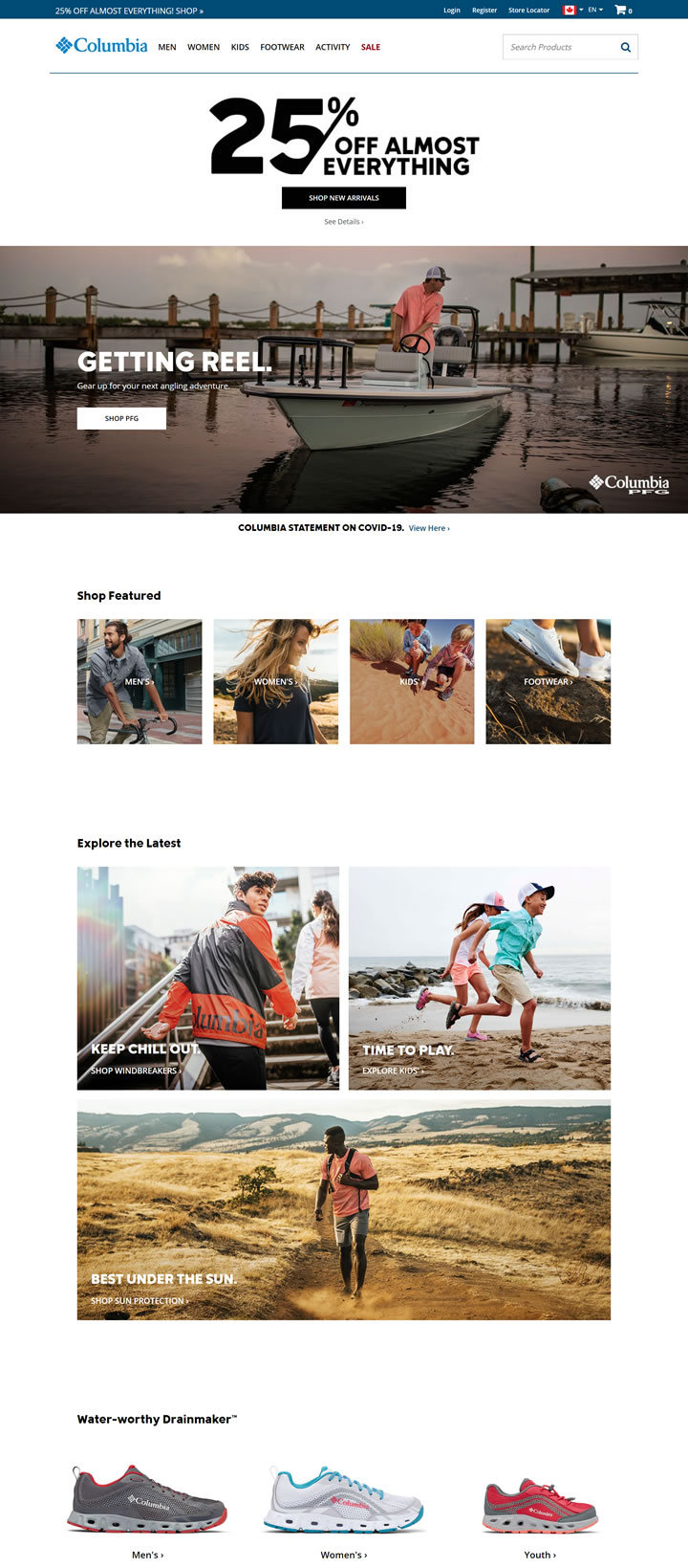 Discover the treasure trove of sports equipment on the official website of Columbia Sportswear in Canada.