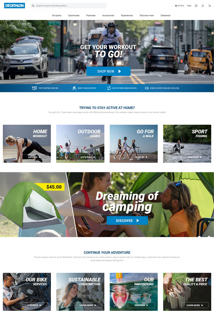 Analysis of Decathlon Canada's official website failed, but the treasure contents can still be speculated. Come and explore!