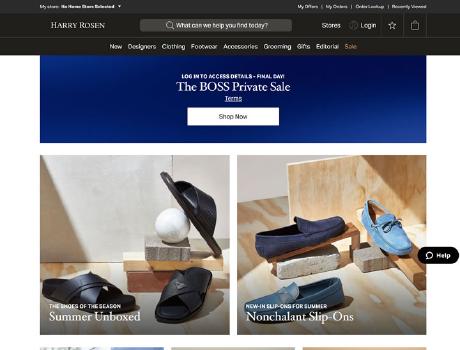 Harry Rosen Official Website: A Treasure Trove for High-End Men's Fashion One-Stop Shopping and Information