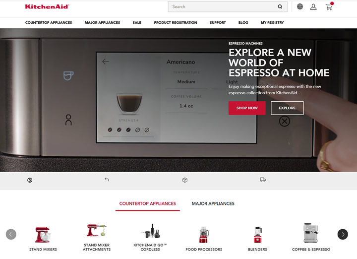 Great offers on KitchenAid Canada official website! Premium kitchen appliances at special prices are coming!
