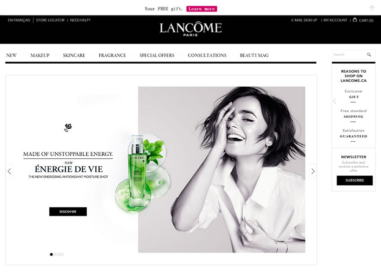 Exclusive reveal on the Canadian Lancôme official website: New product discounts and member benefits available. Hurry and visit!
