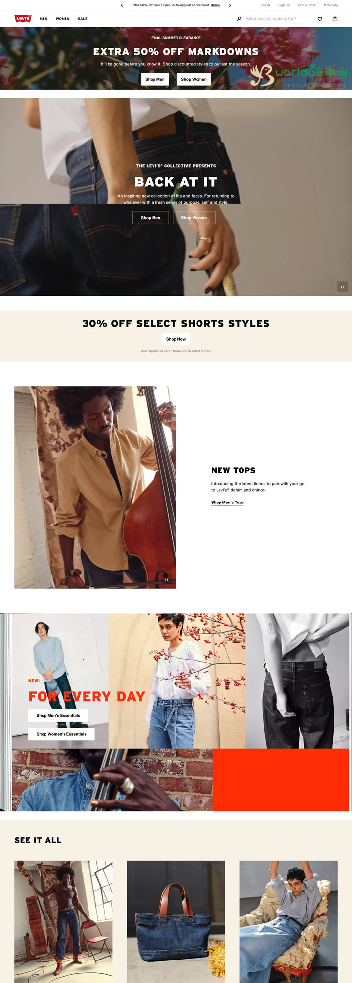 Unveiling the Comprehensive Guide to Shopping on Levi's Canada Official Website