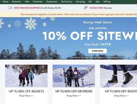 Canadian outdoor brand Mountain Warehouse is having a big promotion on its official website. Good news for those on a tight budget.