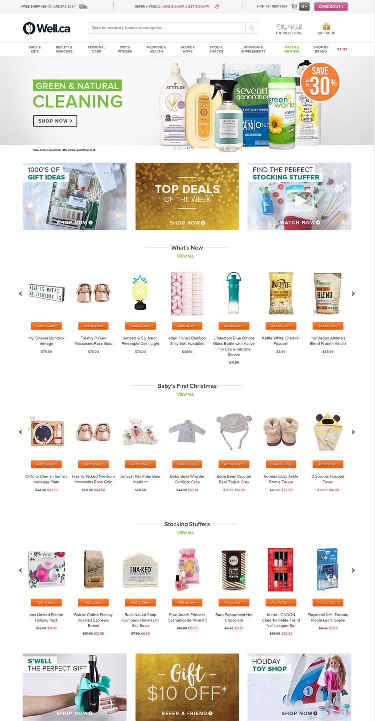 Well.ca, a treasure shopping platform in Canada, offers a summer promotion with many products discounted up to 20% off.
