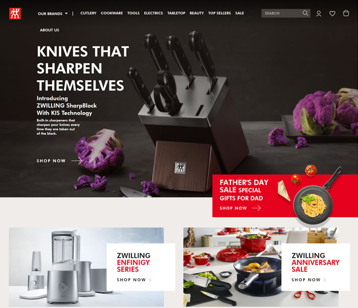 Zwilling Canada Official Online Store Big Promotion: All Kinds of Kitchenware Starting from CAD 299.99
