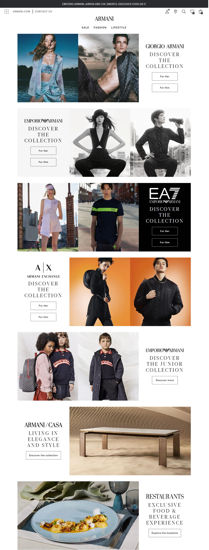 Unveiling the Page Anomaly on the Armani US Official Website and a Shopping Navigation Guide