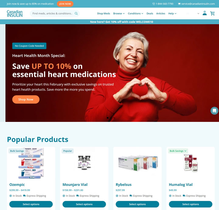 <Canadian Insulin: A Treasure Trove for Online Shopping of Diabetes and Weight Loss Drugs in the US