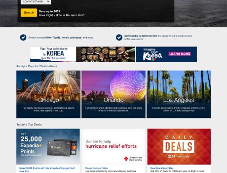 Expedia, a global online travel platform, makes travel bookings a breeze.