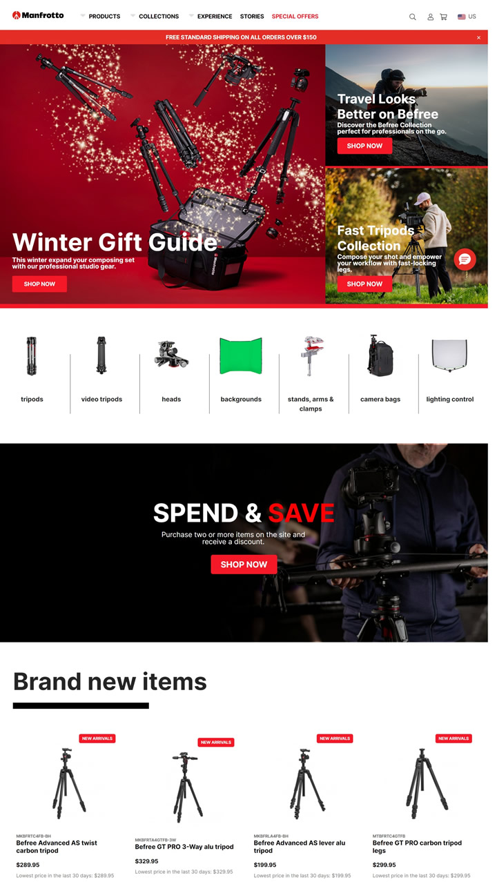 Failed to parse the Manfrotto US official website? These methods will help you start your photography equipment shopping journey.