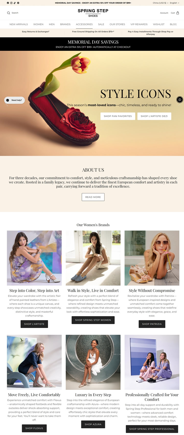 Spring Step Shoes Official Website: The Top Choice for Shopping High-End Comfortable Footwear
