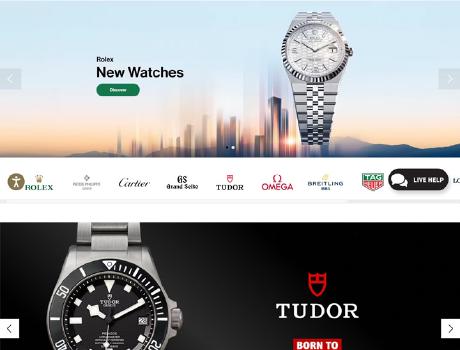 The official website of Swiss watches is coming in a luxurious way, unlocking a new experience of high-end watch shopping.